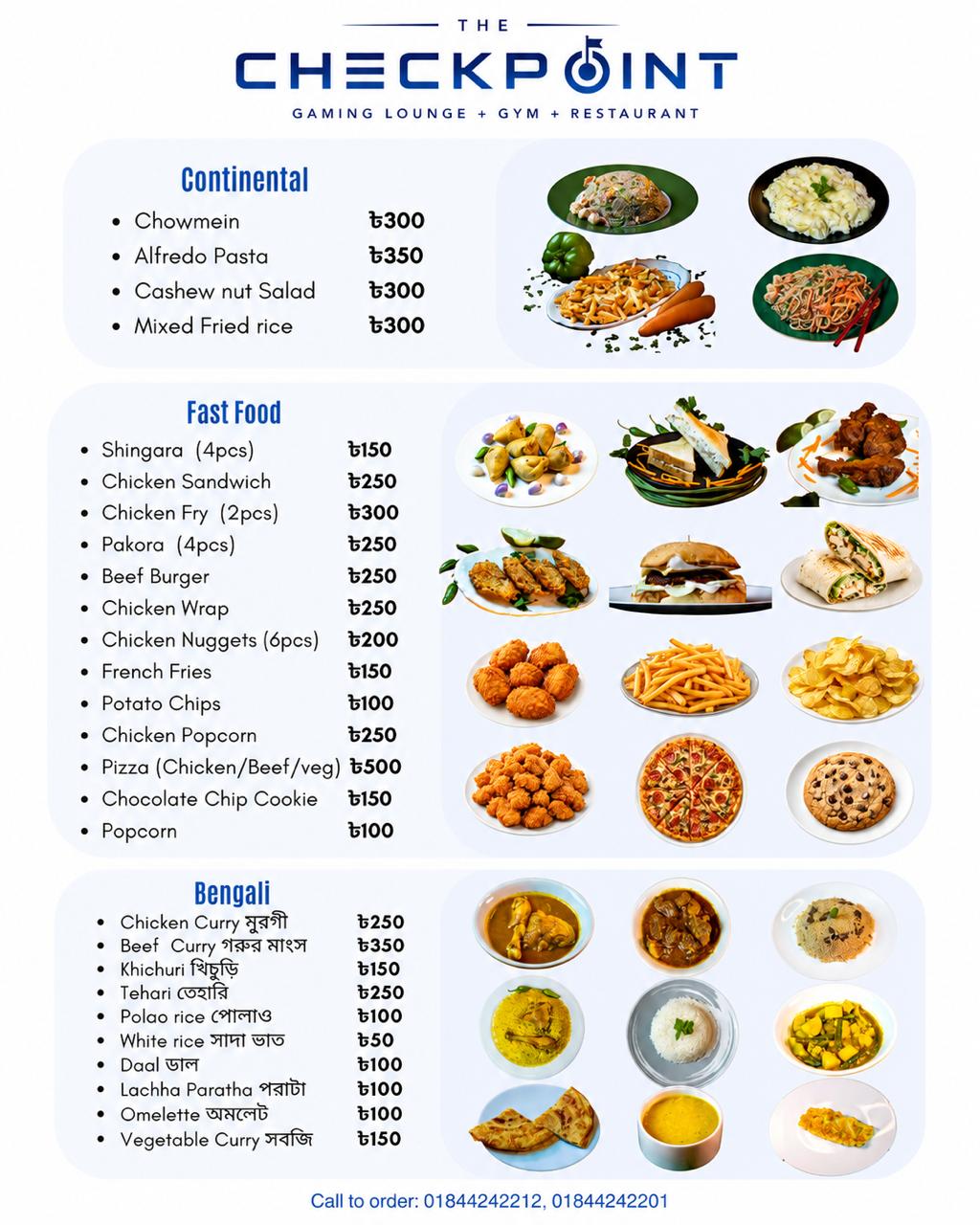 FOOD menu